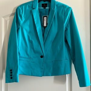 Worthington NWT Turquoise Women Size 18 Blazer Jacket